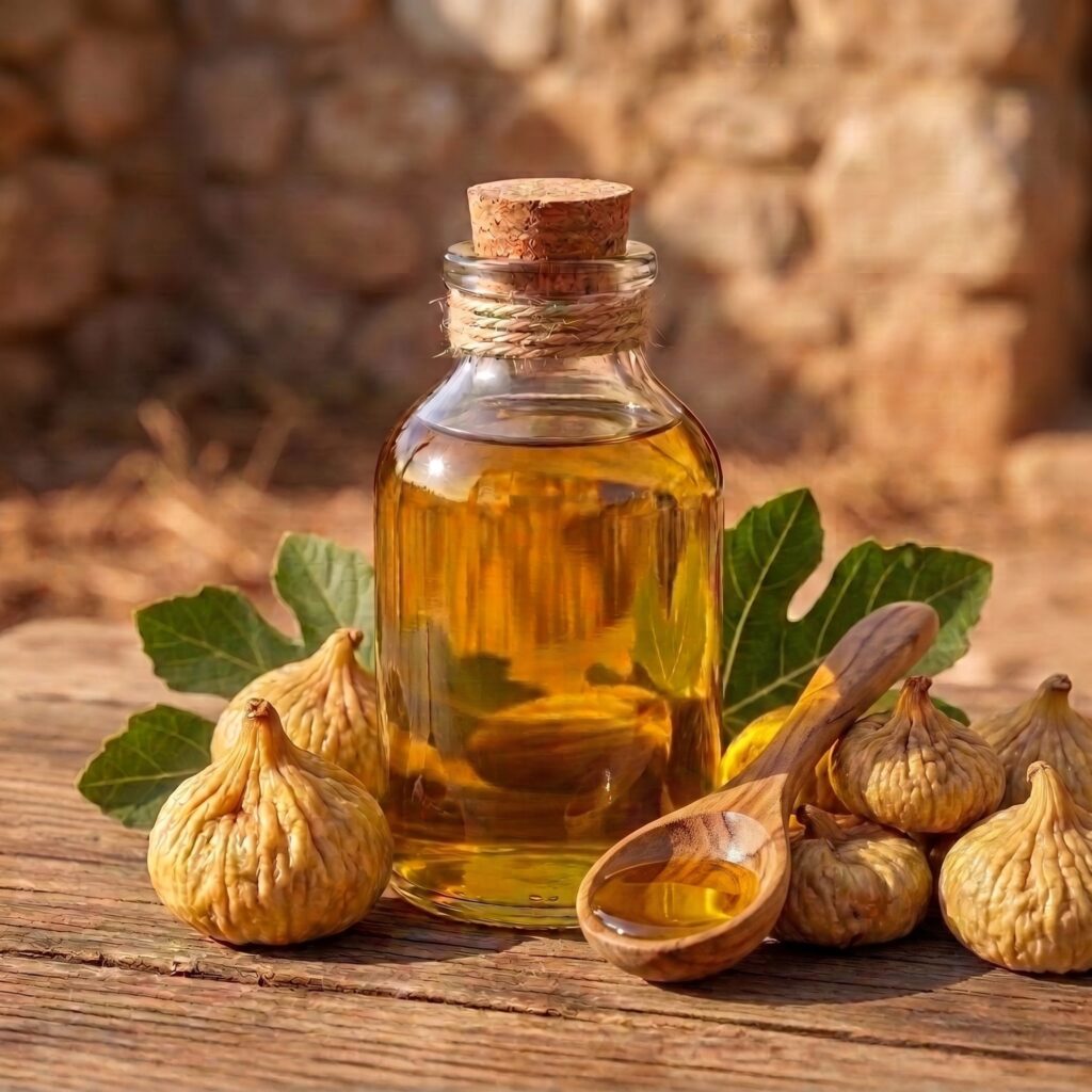 روغن انجیر خوراکی پرس سرد و ارگانیک باغات دیم استهبان برند فیگ‌تین